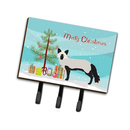 Carolines Treasures Silver Fox Christmas Leash or Key Holder BB9238TH68